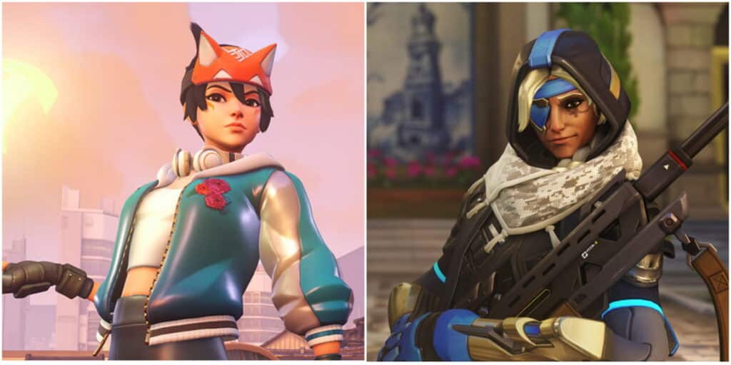 Overwatch 2 support heroes Kiriko and Ana