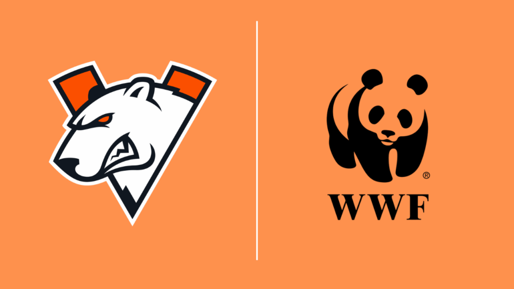 Virtus.pro and World Wide Nature Fund for Nature logos 