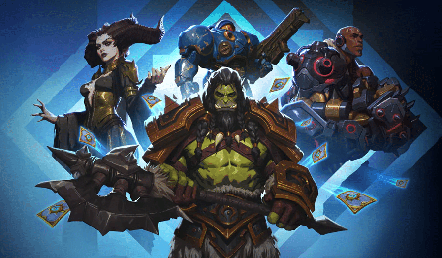 BlizzCon 2026 promotional image featuring StarCraft, World of Warcraft, Diablo and Overwatch 2 characters